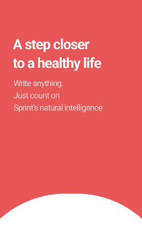 Android application Sprint - Food & Workout App screenshort