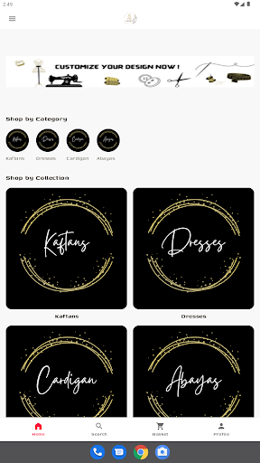 Android application Ronatota Fashion screenshort