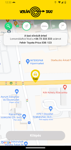 Volán Taxi Pécs Screen 3