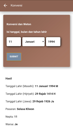 Kalender Jawa Lengkap