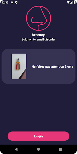 Android application Aromap screenshort