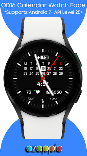 Android application OD16 Calendar Watch Face screenshort