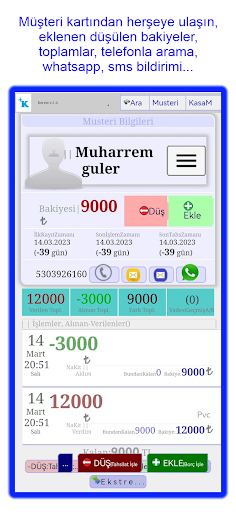 Kerrat Veresiye Takip Programı Screen 2