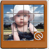 baby photo slide puzzle game icon