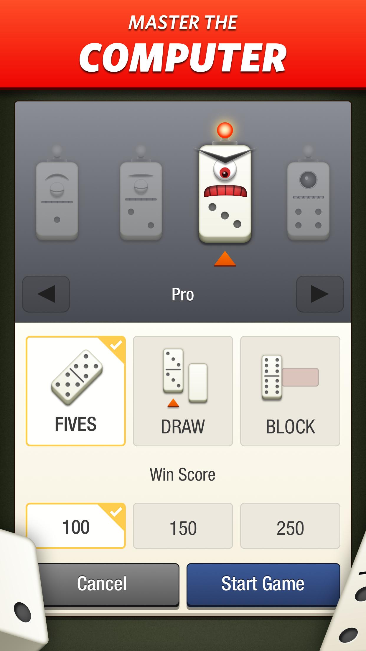 Android application Domino! Multiplayer Dominoes screenshort