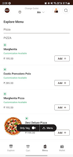 Treddy Pizza Screen 2