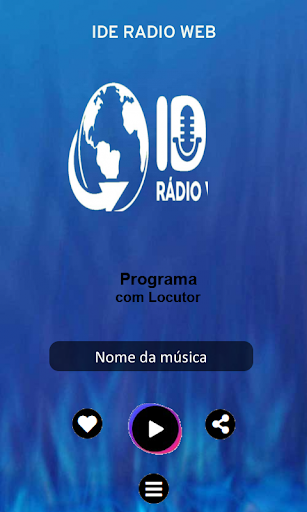 Android application IDE RÁDIO WEB screenshort