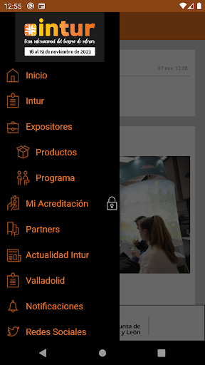 Android application Intur screenshort