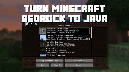 JAVA EDITION FOR MOBILE! (Minecraft Pocket Edition) 