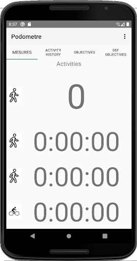 Podometer Screen 2