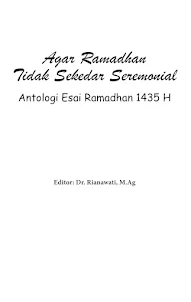 Agar Ramadhan Tidak Seremonial