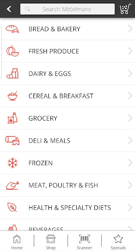 Screenshot of Mittelman's Supermarket