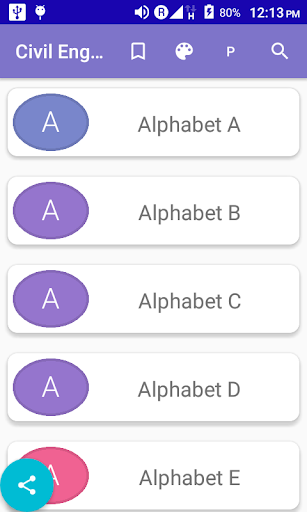 Android application Civil Engineer Dictionary with screenshort