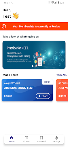AIM MDS - NEET-MDS entrance Screen 2