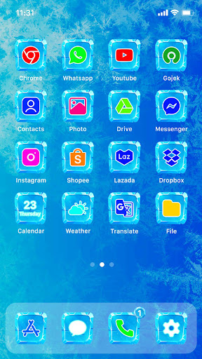 Wow Ice Theme - Icon Pack Screen 2