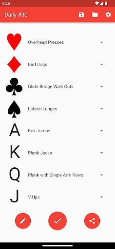 Android application Deck of Cardio screenshort