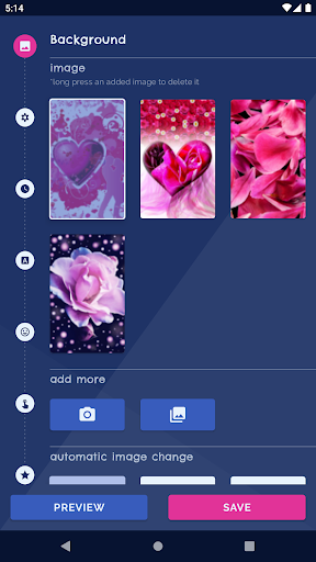 Android application Sweet Love Live Wallpaper screenshort