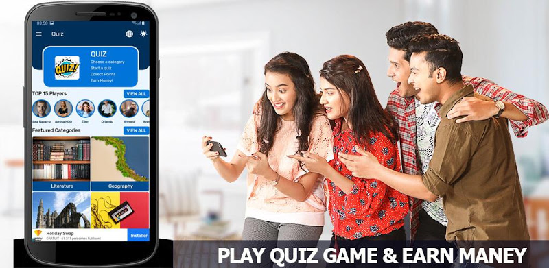 Quiz To Earning । Play Quiz Game & Earn Maney