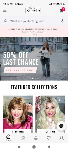 Android application STYLES BY SOMA screenshort