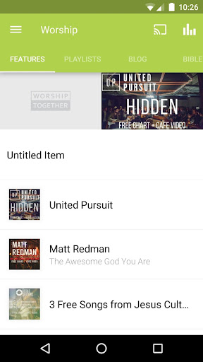 Screenshot of Worship Together