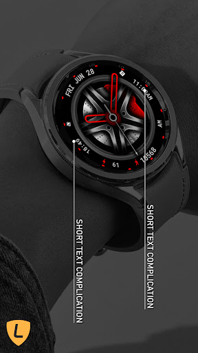 Car Alloy Wheel Watch Face 073 Screen 2