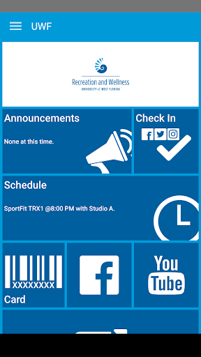 UWF RECWELL Screen 2