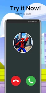 Spider hero man video call