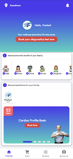 Android application Fastest health screenshort