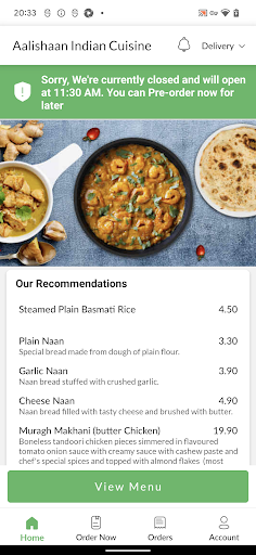 Aalishaan Indian Cuisine Screen 2