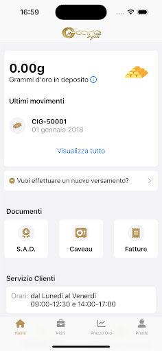 Careisgold Clienti Screen 2
