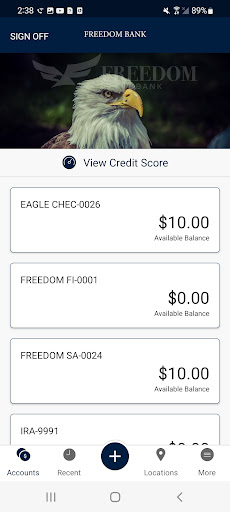 Freedom Bank TX Screen 2