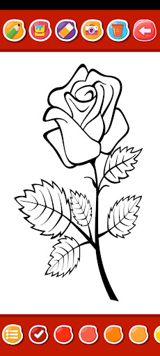 Flower Coloring Book