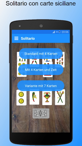Android application Solitario screenshort