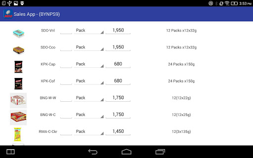 MDG SUB-D Tablet Sale App