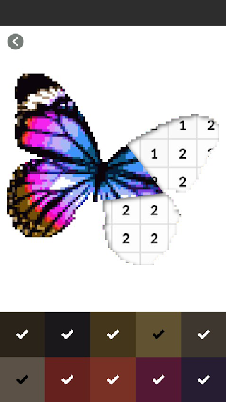 Butterfly Art Picture Coloring - Screenshot 2