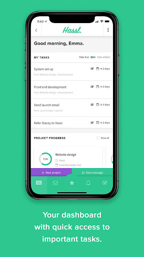 Android application Hassl screenshort