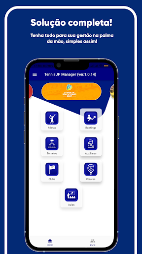 Android application TennisUPManager screenshort