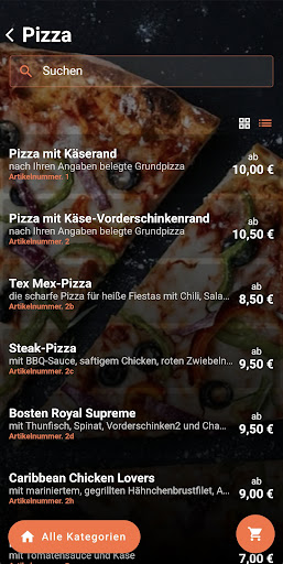 Sunny Pizza-Service Screen 3