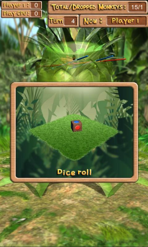 Android application Dropping Monkeys 3D Board Game - Play Together. screenshort
