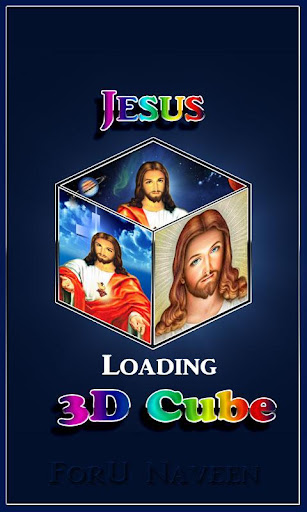 Android application Jesus 3D Cube HD Live wallpape screenshort