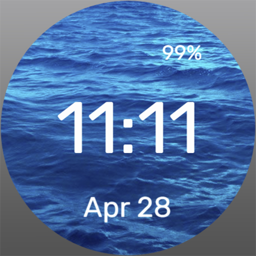 Blue Water - Watch Face Download on Windows