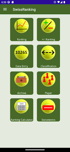 Android application SwissRanking screenshort