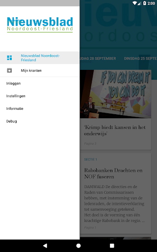 Nieuwsblad Noordoost Friesland Screen 2