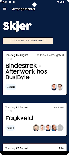 Snøkam (Min side) Screen 2