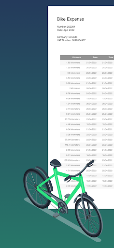 Android application Sweel - Bike Expense Report screenshort