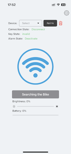 Android application EFXLink screenshort
