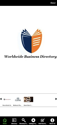 Android application World Wide Business Directory screenshort