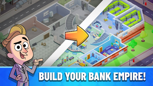 Idle Bank Tycoon Money Empire MOD APK 1.1.9 (Unlimited Money Diamonds) Android