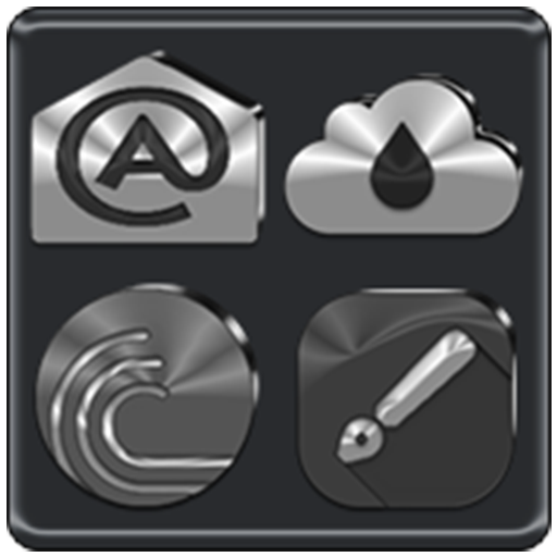 Black, Silver & Grey Icon Pack logo