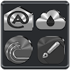 Black, Silver & Grey Icon Pack icon